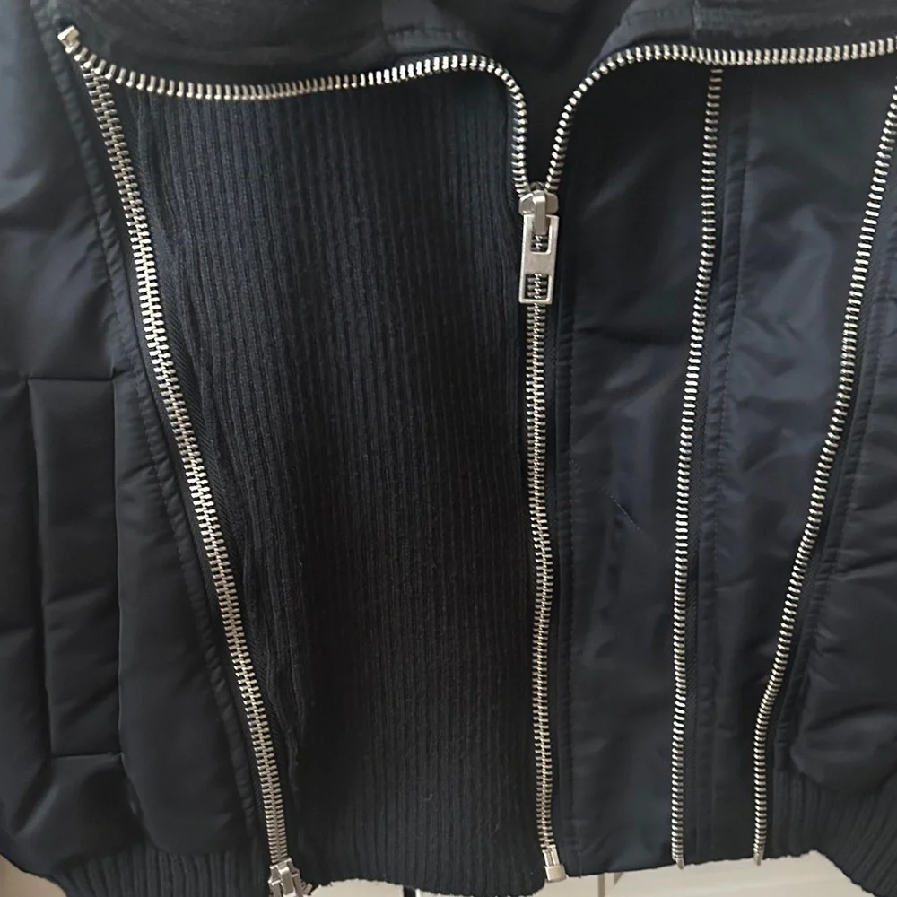 Zara Navy Blue  Cropped Jacket - never worn - Picture 6 of 12